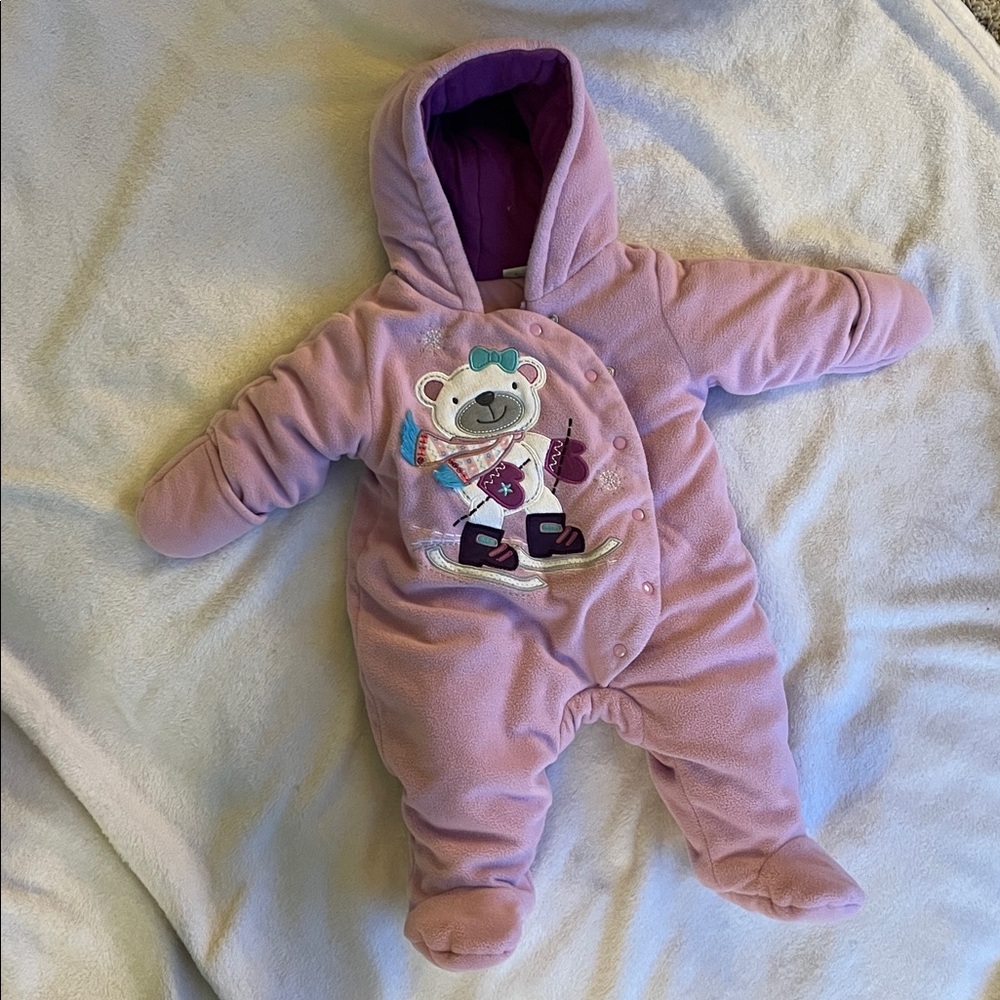 Purple Baby Bear Snowsuit